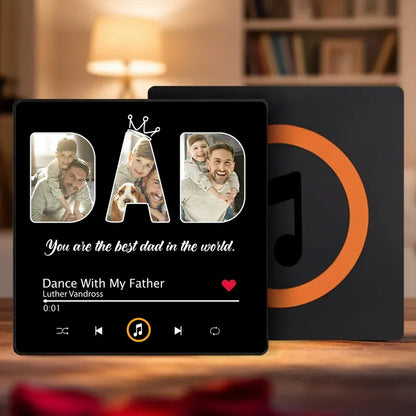 Best Dad Personalized Acrylic Music Magnet