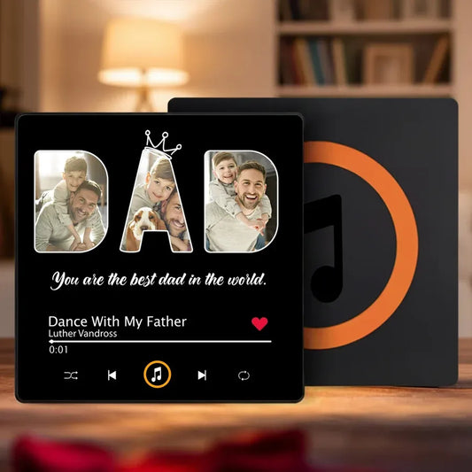 Best Dad Personalized Acrylic Music Magnet