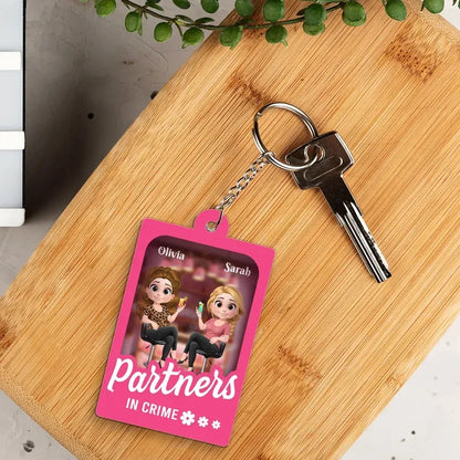 Besties Forever Personalized Acrylic Keychain and Decor