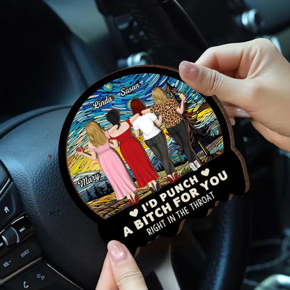Best Friend Car Hanger - Printed Friendship Quote