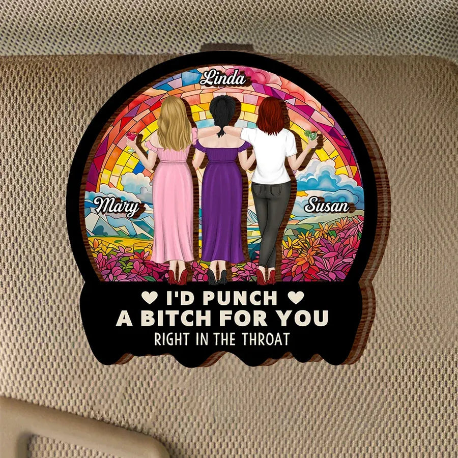 Best Friend Car Hanger - Printed Friendship Quote