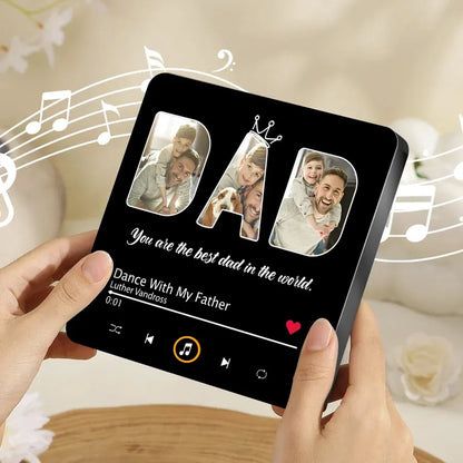 Best Dad Personalized Acrylic Music Magnet