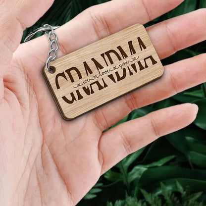 Personalized Family Wooden or Acrylic Keychain