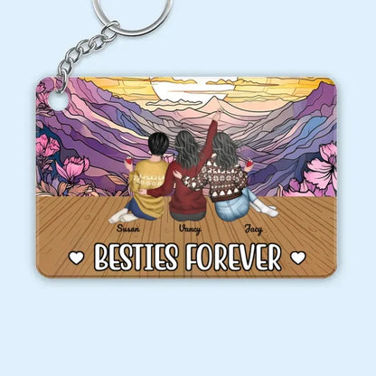 Besties Forever Personalized Acrylic Music Magnet